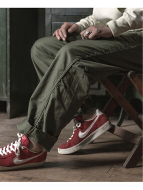 Men's Olive Green Cargo Pants - Classic Utility Style
